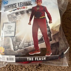 Justice League Flash Kids Costume - Red NEW Halloween Small 4-6 Superhero